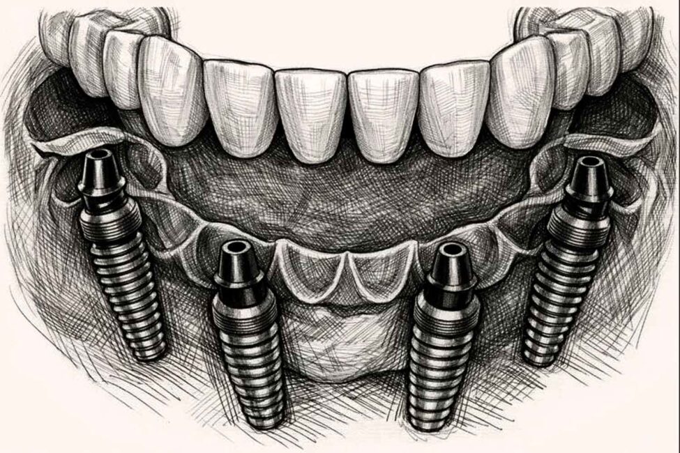 All-on-4 dental implants in Antalya provided by oral and maxillofacial surgeon Dr. Onur Ademhan