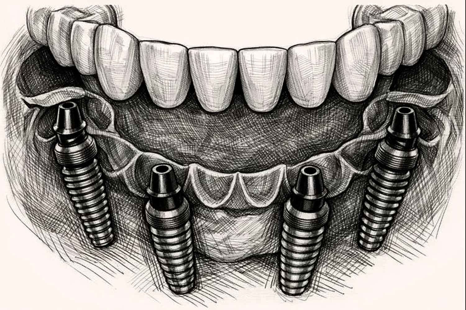 All-on-4 dental implants in Antalya provided by oral and maxillofacial surgeon Dr. Onur Ademhan