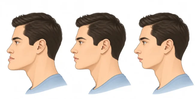 Underbite and overbite comparison showing jaw misalignment and bite differences, dr onur ademhan